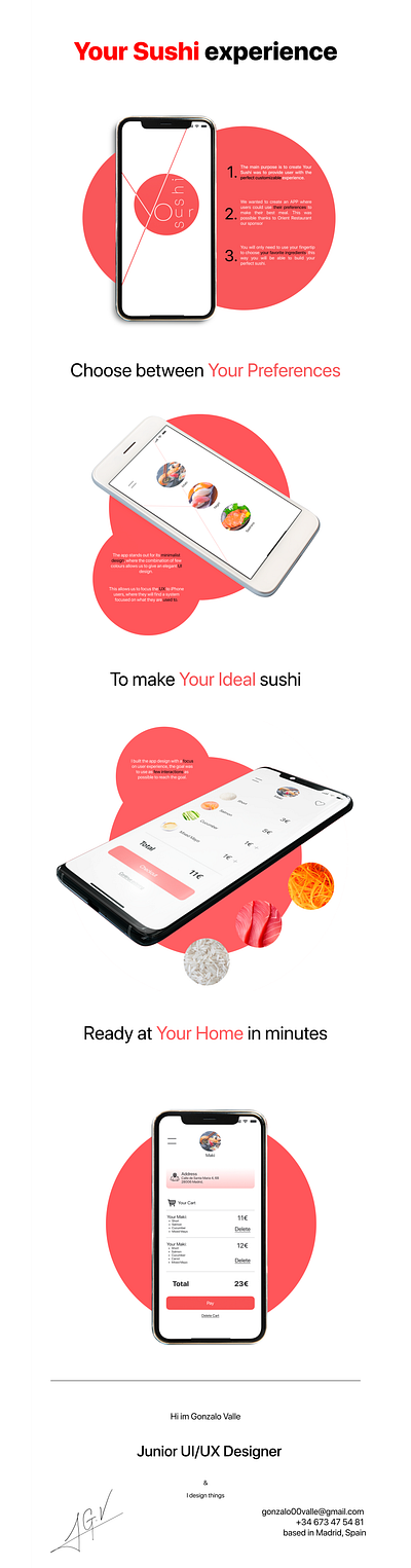 UI/UX Project | Sushi App branding design graphic design illustration logo mobile design ui ux vector