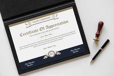 Modern Certificate Design Template 3d branding graphic design