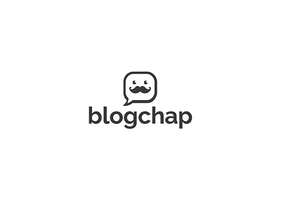 Blog Chap black black and white blogchap blogging branding chap chat clean logo logo design minimalist modern seo white