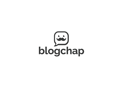 Blog Chap black black and white blogchap blogging branding chap chat clean logo logo design minimalist modern seo white