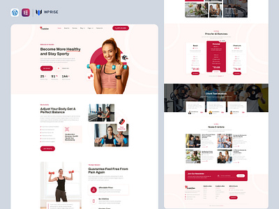 TrainZen – Personal Fitness Trainer Elementor Template branding design elementor template graphic design ui web design