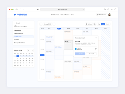 Scheduling CRM Dashboard crm customer relationship management dashboard product design schedule ui ui design