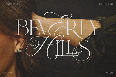 Beverly Hills Ligature Serif calligraphy font classy font display font fashion font ligature font logo font minimalist font serif sophisticated stylish wedding font