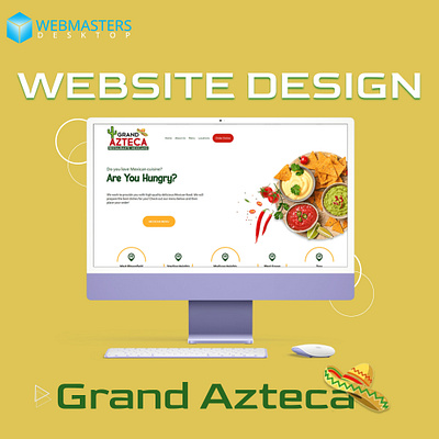 Website Design for Grand Azteca 🙌🏻 design design for social media graphic design ui webmastersdesktop website design