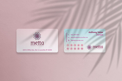 Metta Massage & Therapeutics branding graphic design logo