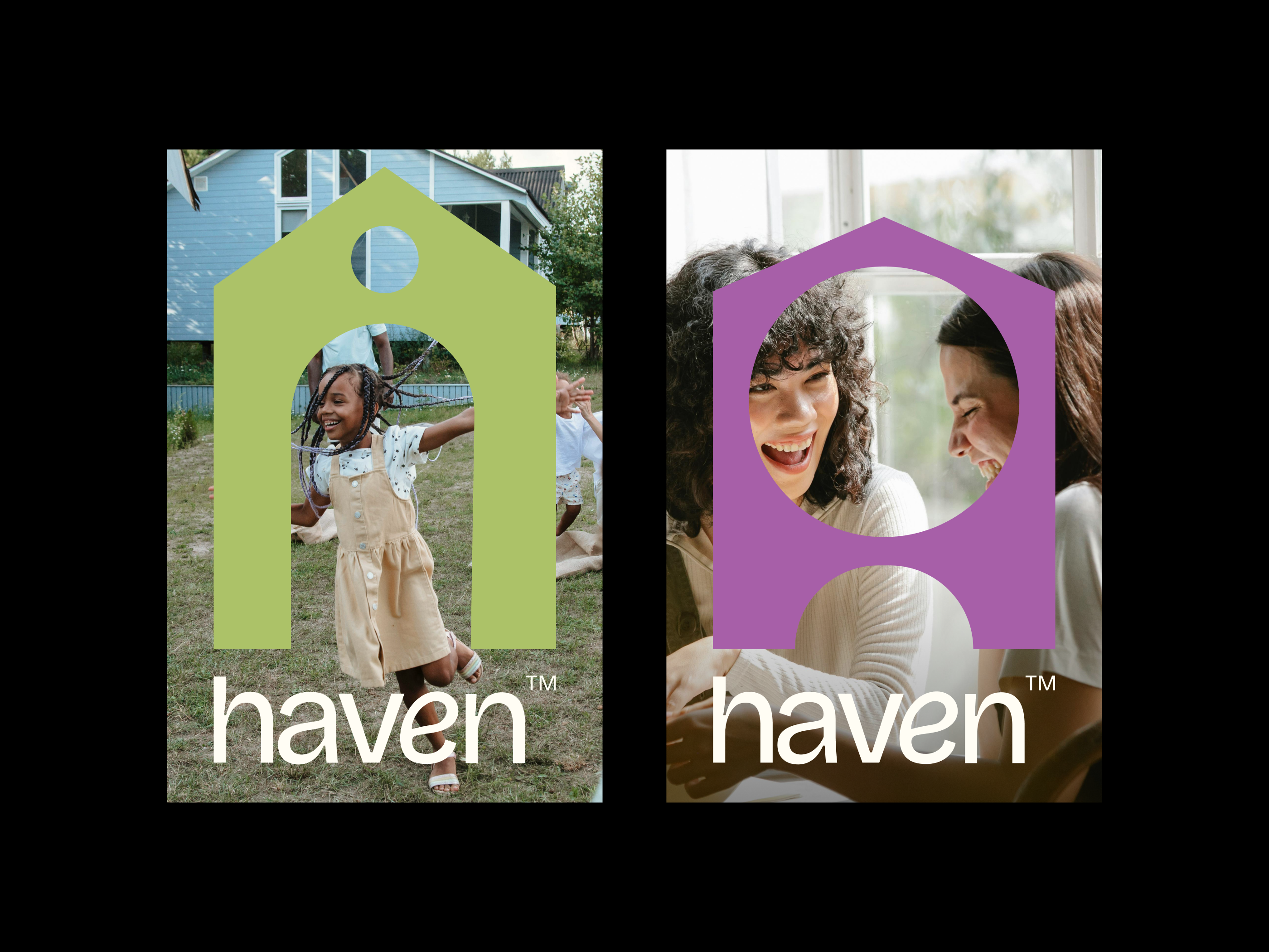 haven brand branding clean design elegant house identity minimal modern ui warm