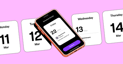 Scheduling Illustration calendar design figma illustration illustrator iphone phone rosek scheduling vector