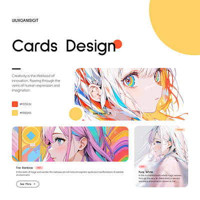 Cards Design card graphic design ui uiux web web design