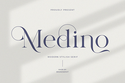Medino Modern Stylish Serif classic classy font display font elegant font ligature font ligatures logo font minimalist font serif vintage wedding font