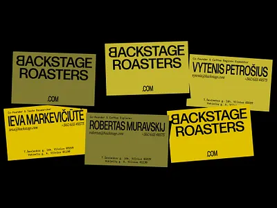 Backstage identity box brand branding business cards cups identity illustration logo logotype minimal packaging