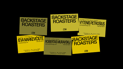 Backstage identity box brand branding business cards cups identity illustration logo logotype minimal packaging