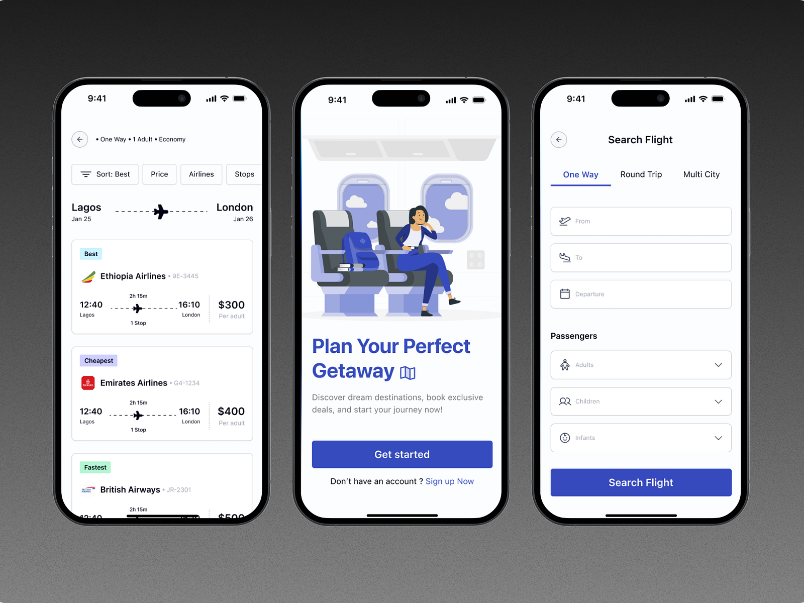 Travel booking app by Martin Agubata on Dribbble