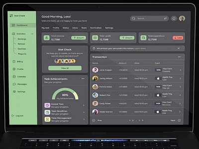 SaaS Dashboard : Dark Mode dark dark mode dashboard dashboard design dashboard ui dashboard ux design figma saas saas product ui ui design uiux ux web website website design