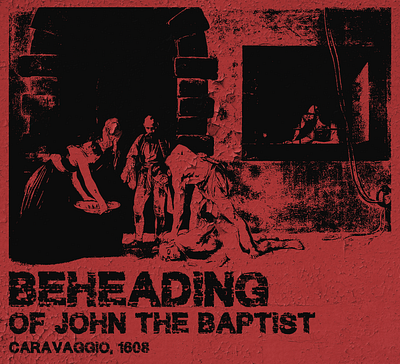 Beheading of John the Baptist. art caravaggio design graphic design illustration photoshop