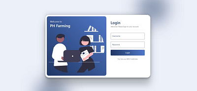 PH Farming Login UI figma login logo ui user interface web design