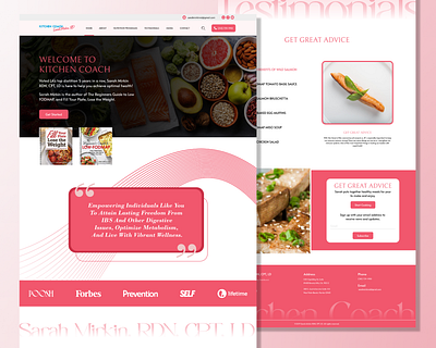Dietitian Website Homepage UI Design agency diet homepage design diet website figma figma design homepage homepage design landing page landing page design new web design ui ui design ui ux ux web web design website website design