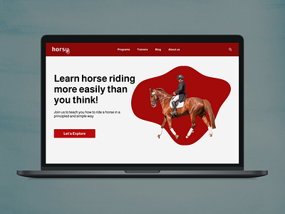 Horsy education horse ui website