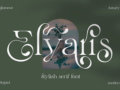 Elyaris branding font elegant fashion glamour logo font luxury modern serif serif stylish typeface typography