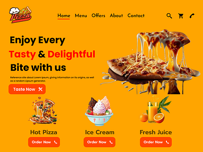 Fast-Food Cafe Landing Page fast food landing page fast food web design hone page landing page ui ux web design web page