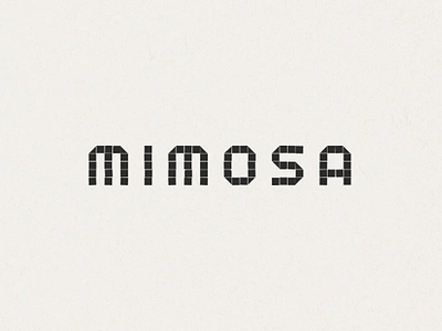 mimosa branding design graphics identity logo typography