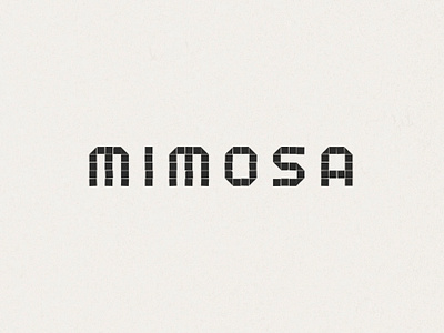 mimosa branding design graphics identity logo typography