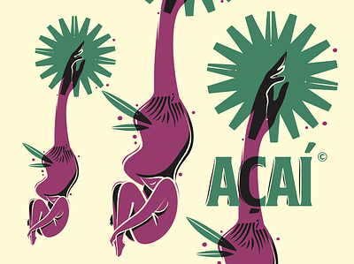 The Legend of Açaí acai illustration amazon branding amazon illustration graphic design