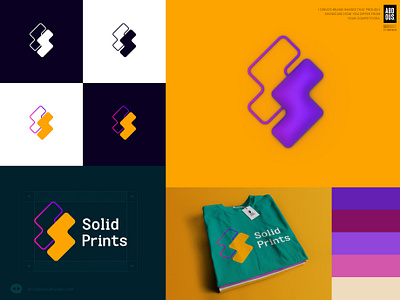 Solid Prints branding graphic design identity logo