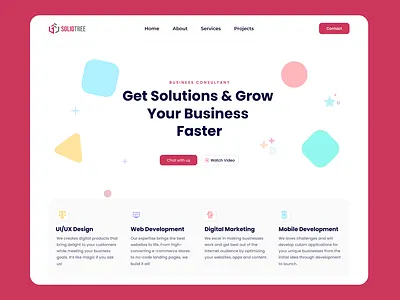 Custom IT solutions: Web design app branding design flat ui ux web
