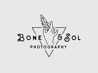 Bone & Sol Logo branding design graphic design identity illustration logo mark photo photographer photography