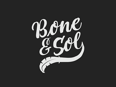 Bone & Sol Logo Alt branding design graphic design identity illustration logo mark photo photographer photography