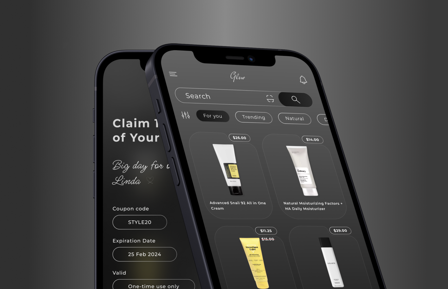 Daily UI 61 - Redeem Coupon daily ui 061 daily ui 61 dailyui dailyui 61 redeem coupon design e commerce app mobile design redeem coupon redeem coupon ui skincare app ui ui design uiux design user interface