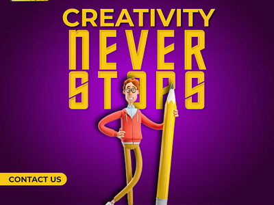 Creativity Never Stops branding creativity creativity never stops design graphic design icon identity illustration logo ui ux vector