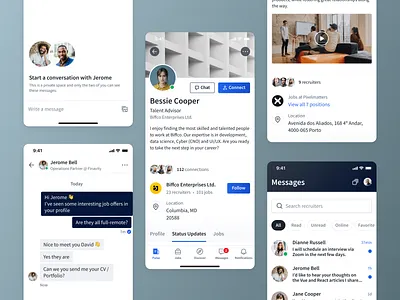 ClearanceJobs • Showcase Screens produt ui design ux design uxui