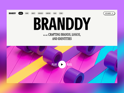 Branddy - Webflow Template agency brand colorful creative template ui uidesign webflow website template work