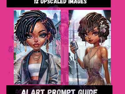 DALL - E3 Prompt Guide african american chatgpt dalle prompts locs midjourney prompts prompt guide sister locs