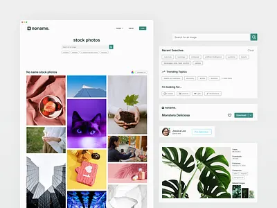 Noname. stock photo website figma minimalist ui ui design web app website white