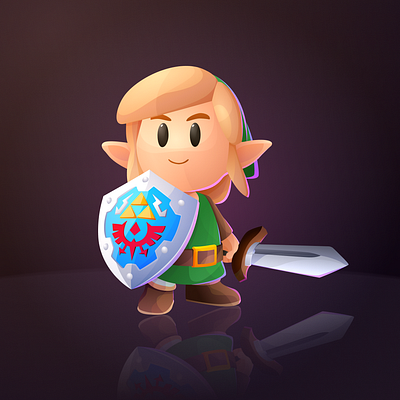 Link Illustration 2d design illustration ilustracion link vector videogames zelda