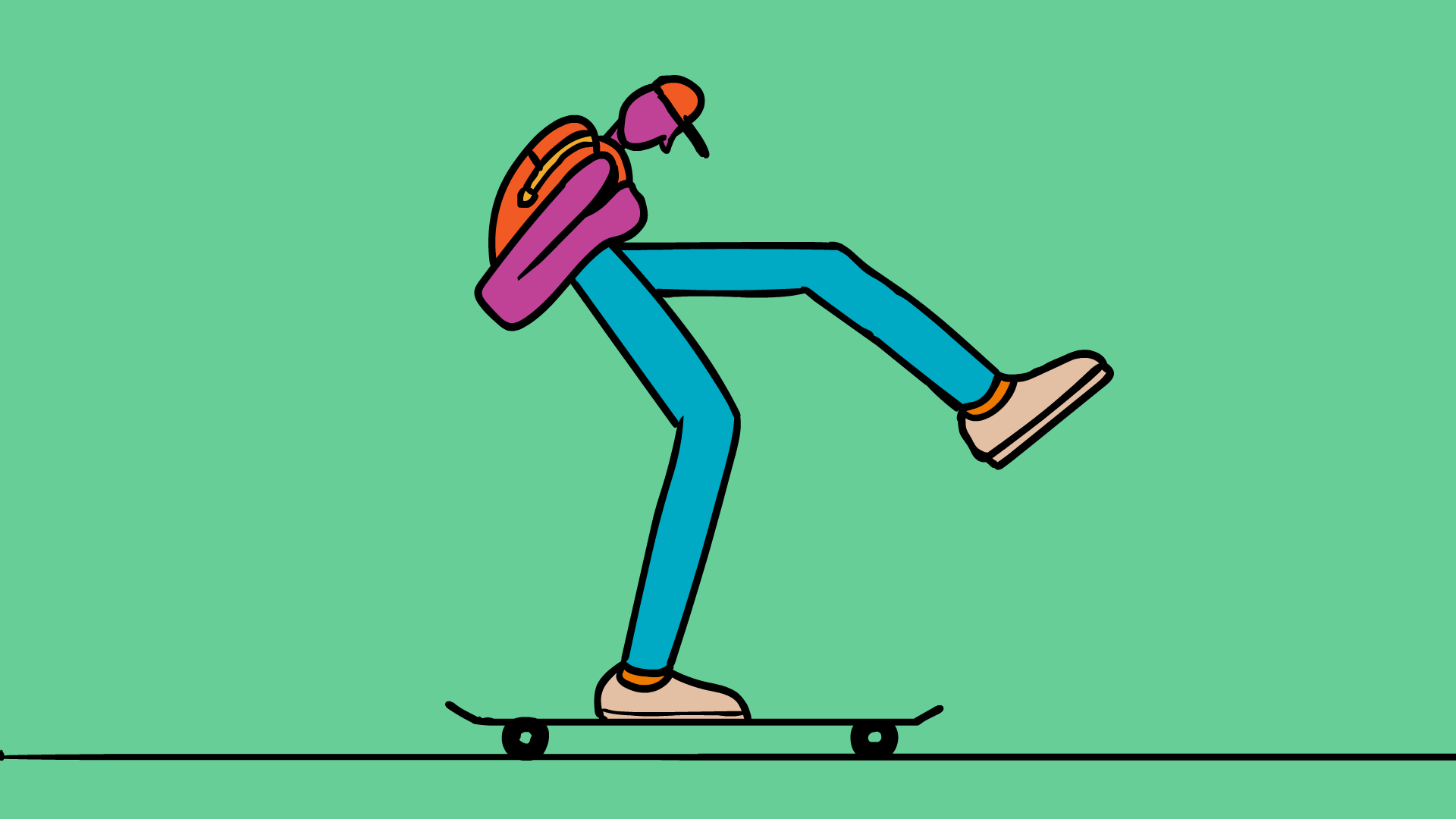 Cruisin' 2d animation animation animation loop animation sequence art flat animation frame animation vector