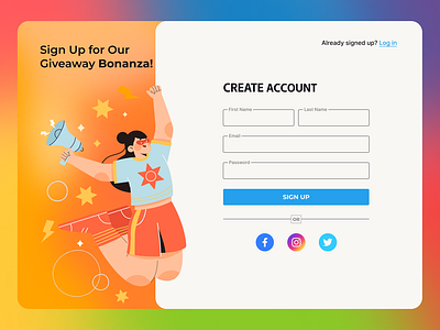 Sign Up Page create account dailyui figma login login page sign in sign up pages signup signup page ui web application web design web page website