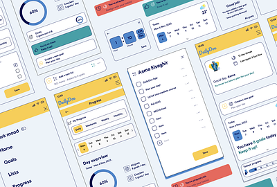 DailyDoe: daily routines app app design daily app figma mobile app product design ui user centeric design ux