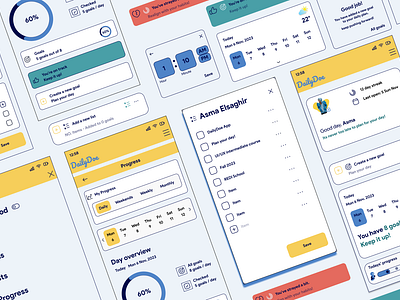 DailyDoe: daily routines app app design daily app figma mobile app product design ui user centeric design ux