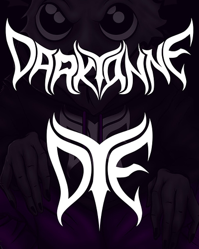 Logo and Symbol Darktonne branding graphic design illustration logo rock rockband rocklogo symbol