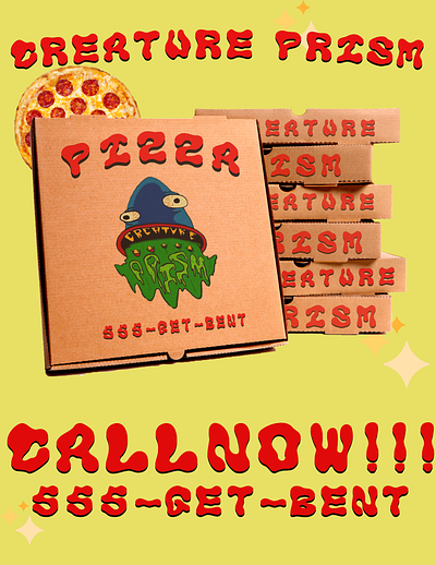 Pizza Ad branding graphic design