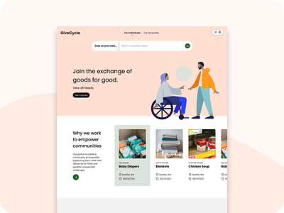 Nonprofit Circle (formerly GiveCycle) product design ui ux web design