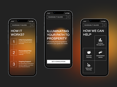 Reasonability Squared Landing page branding design figma finance gradient graphic design illustration landing landing page landing page design logo mobile design ui ui design uiux ux web design website design
