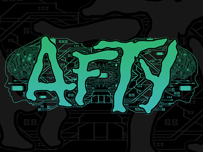 AFTY branding commissionsopen design digitalart graphic design ill illustration logo rock rockband rocklogo vector