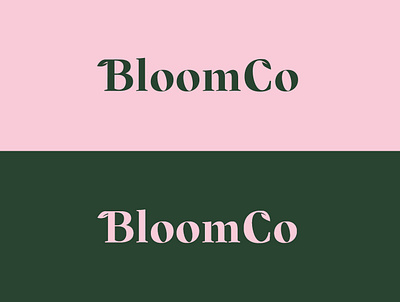 Logo "BloomCo" branding business design flower graphic design logo ui vector