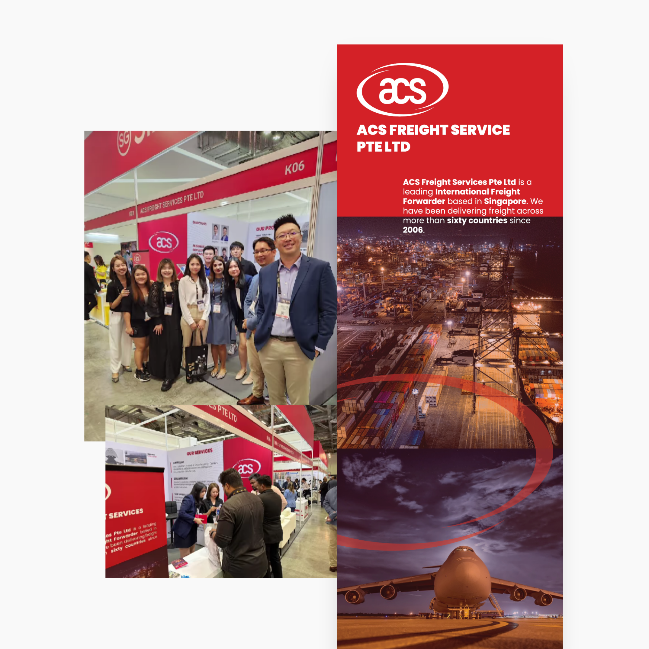 Marketing Materials for ACS Freight Services air freight design freelance work graphic design graphic designer marketing marketing materials