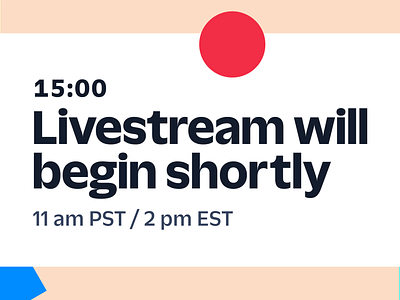 Core brand video livestream visual kit countdown livestream motion graphics streaming