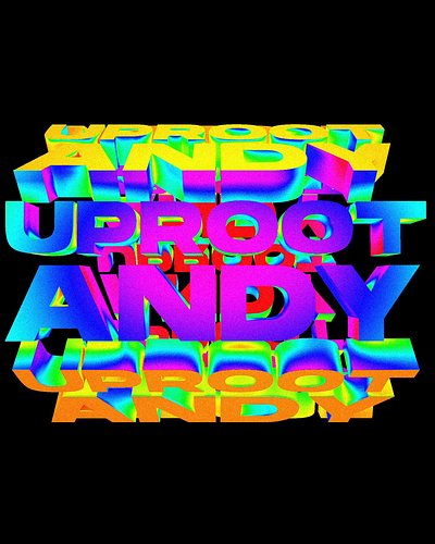 Uproot Andy 3d animation branding colors debut graphic design logo motion motion graphics